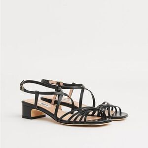 LK Bennett Newport Leather Low Heel Strappy Sandal EU 39 US 9